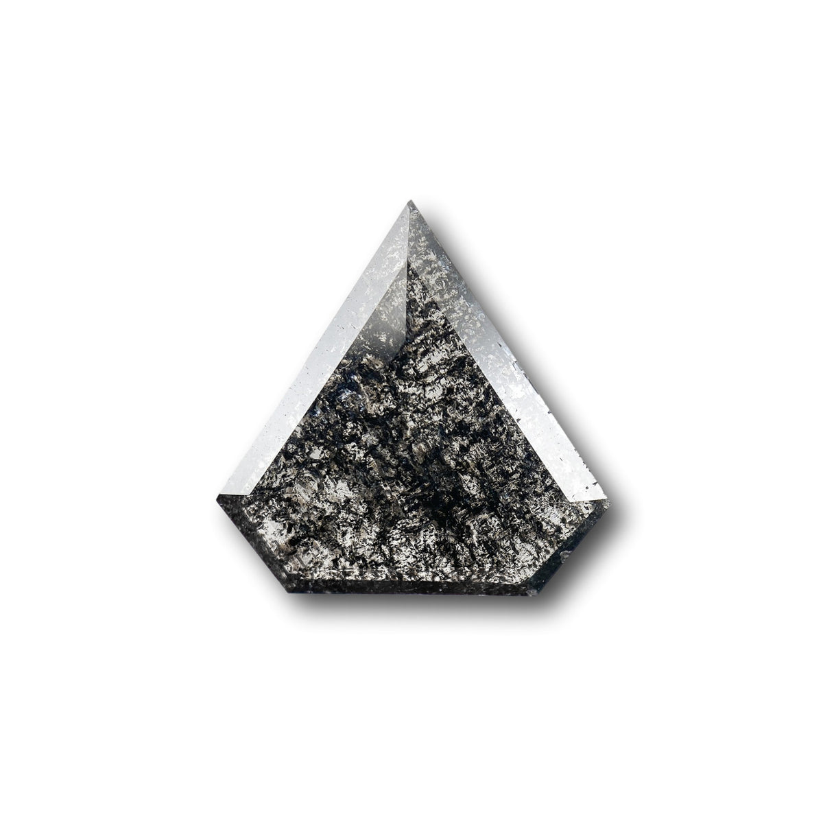 2.25ct | Salt & Pepper Shield Shape Rose Cut Diamond
