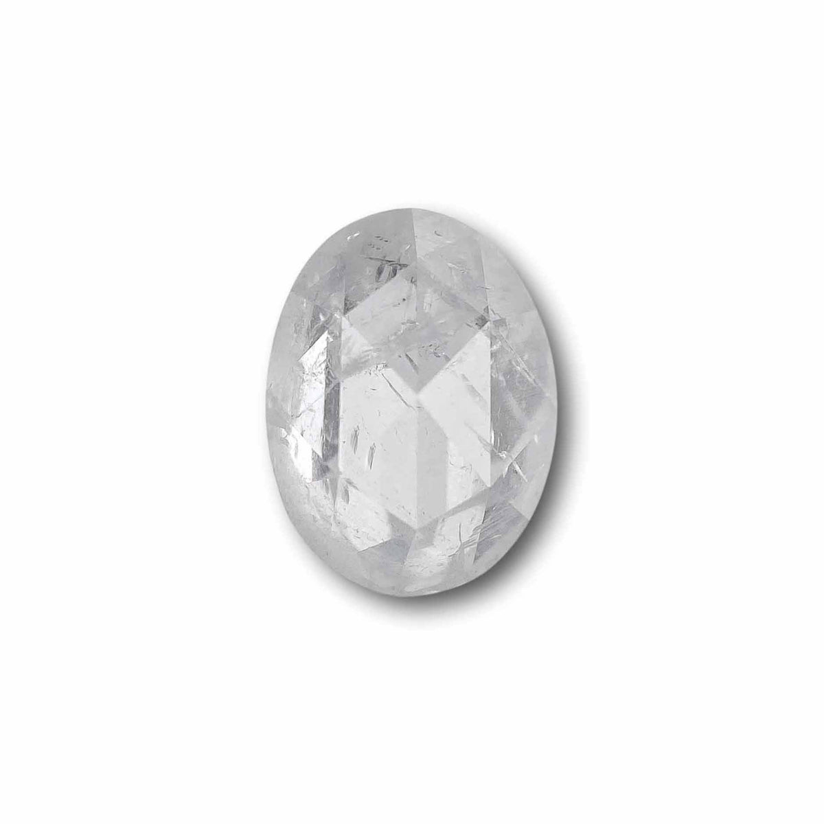 1.46ct | Salt & Pepper Oval Shape Rose Cut Diamond