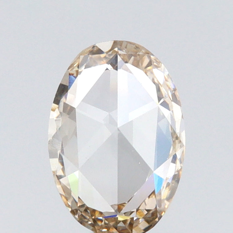 1.03ct | Champagne VS2 Oval Shape Rose Cut Diamond (GIA) - Modern Rustic Diamond