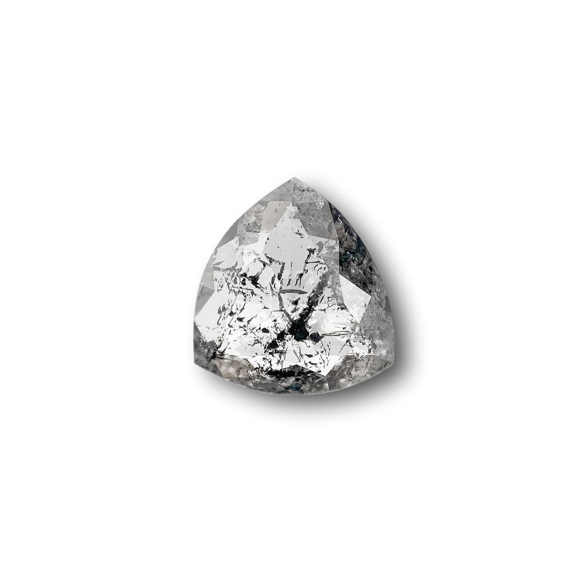 0.85ct | Rustic Triangular Shape Rose Cut Diamond - Modern Rustic Diamond