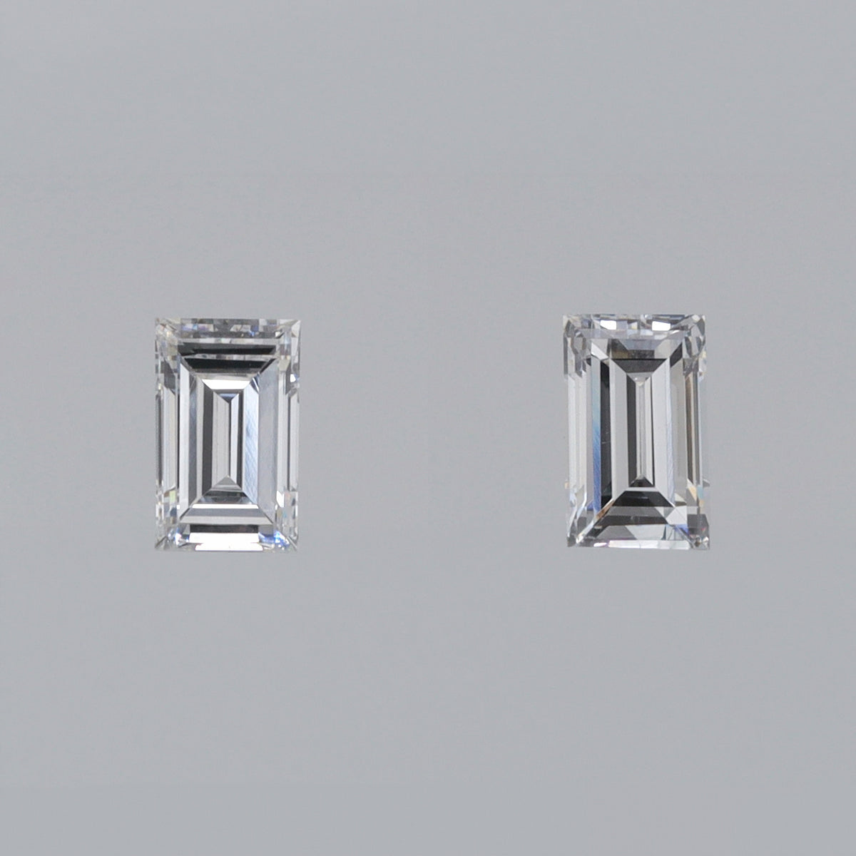 0.28cttw | D VVS Baguette Shape Step Cut Diamond Matched Pair - Modern Rustic Diamond