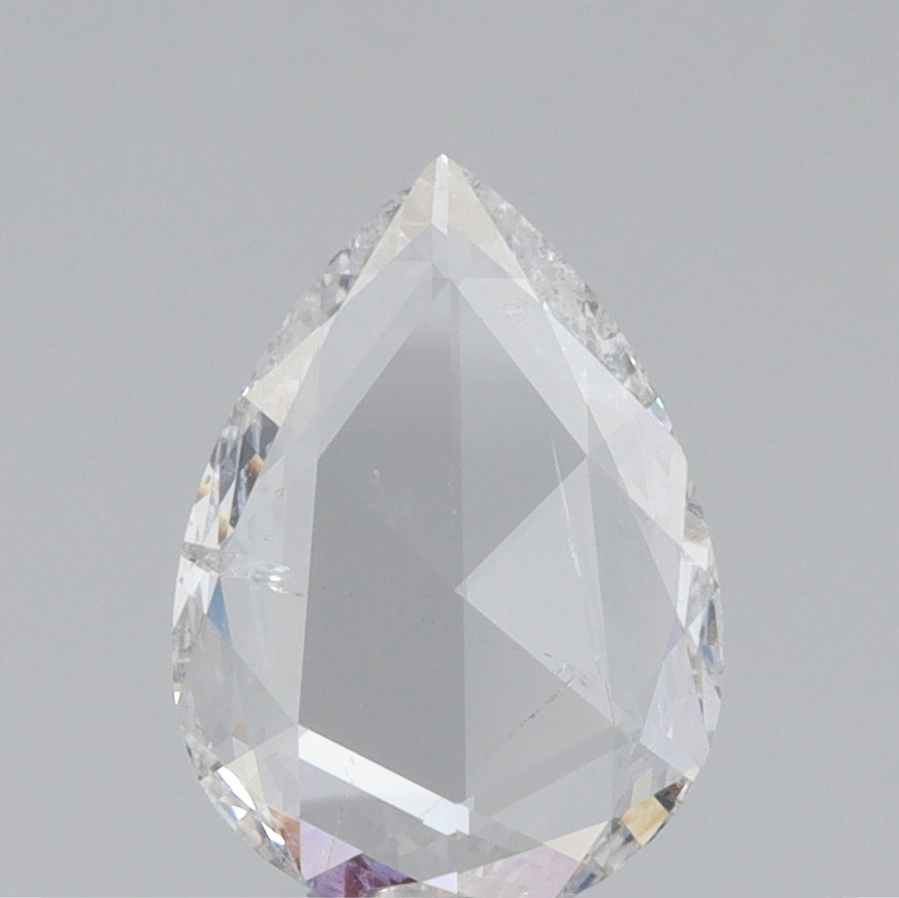 0.98ct | E-F/SI Pear Shape Rose Cut Diamond