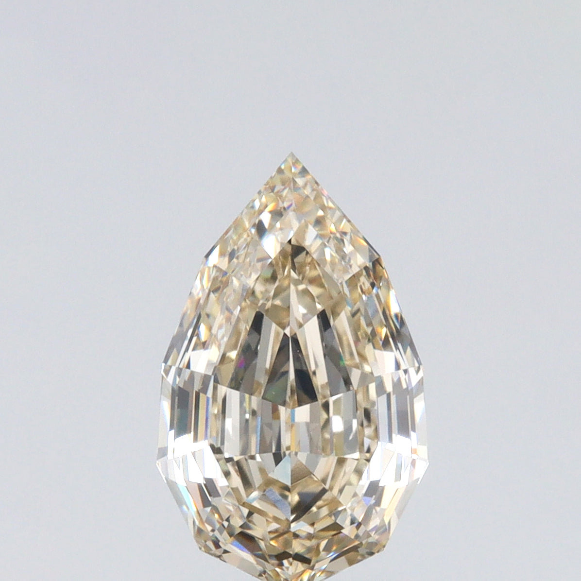 2.38ct | N/VS1 Pear Shape Lattice Cut Diamond (GIA) - Modern Rustic Diamond