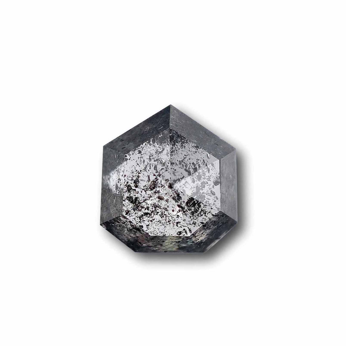 1.36ct | Salt & Pepper Shield Shape Rose Cut Diamond