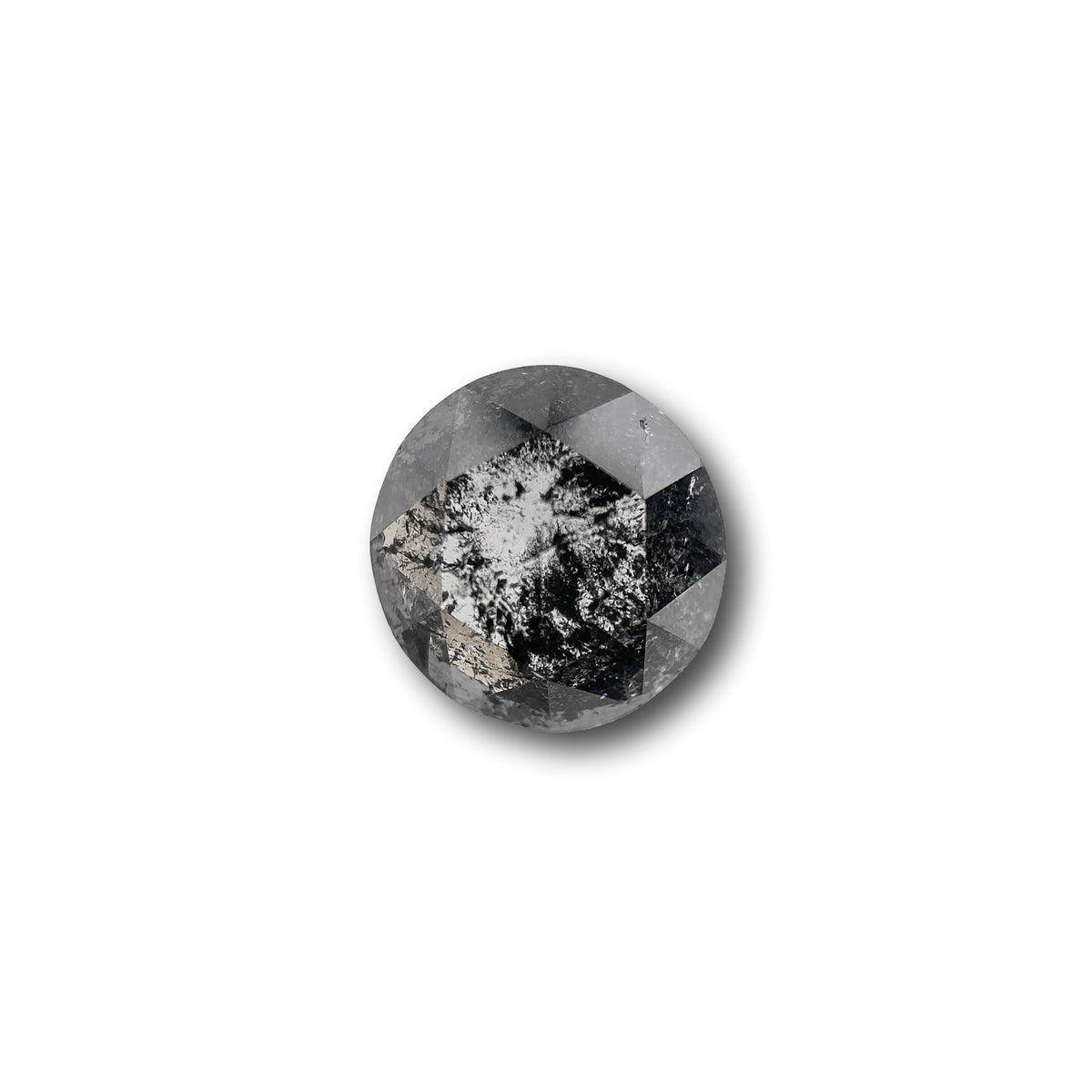 0.55ct | Salt & Pepper Round Shape Rose Cut Diamond