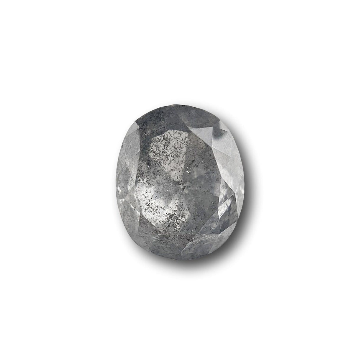 1.15ct | Salt & Pepper Oval Shape Brilliant Cut Diamond