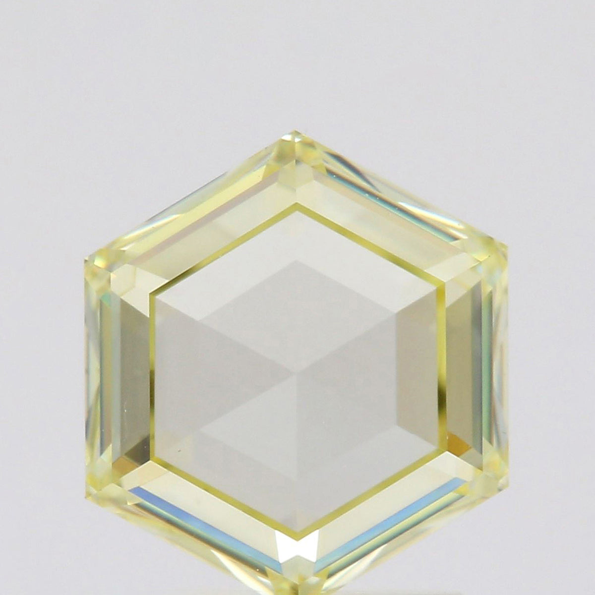 1.27ct | Fancy Light Yellow VS2 Hexagon Shape Step Cut Diamond (GIA)
