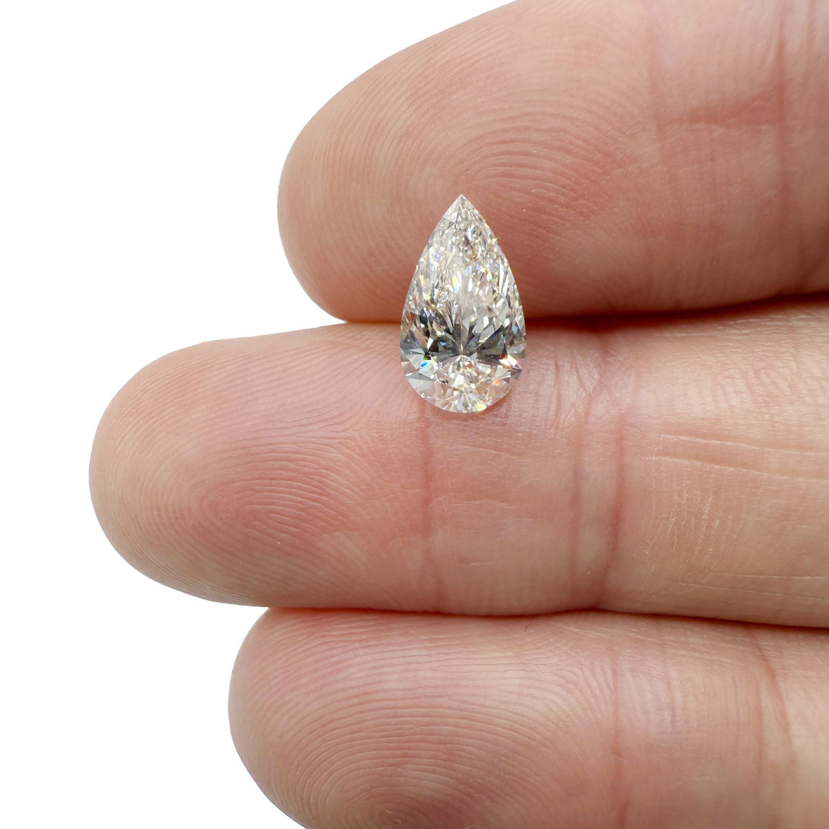 2.00ct | I/VS1 Pear Shape Brilliant Cut Diamond (GIA) - Modern Rustic Diamond