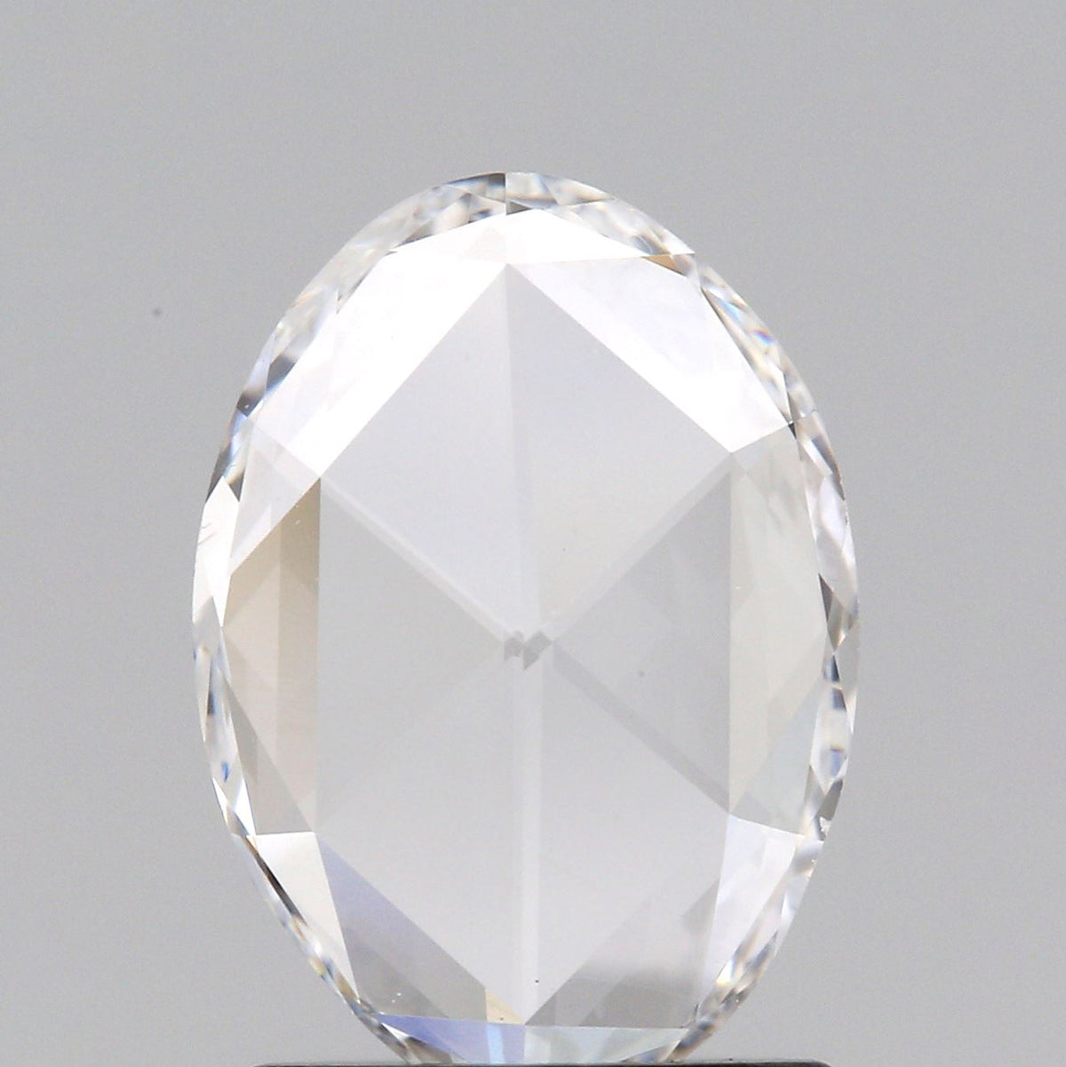 0.61ct | D/VVS Oval Shape Rose Cut Diamond - Modern Rustic Diamond
