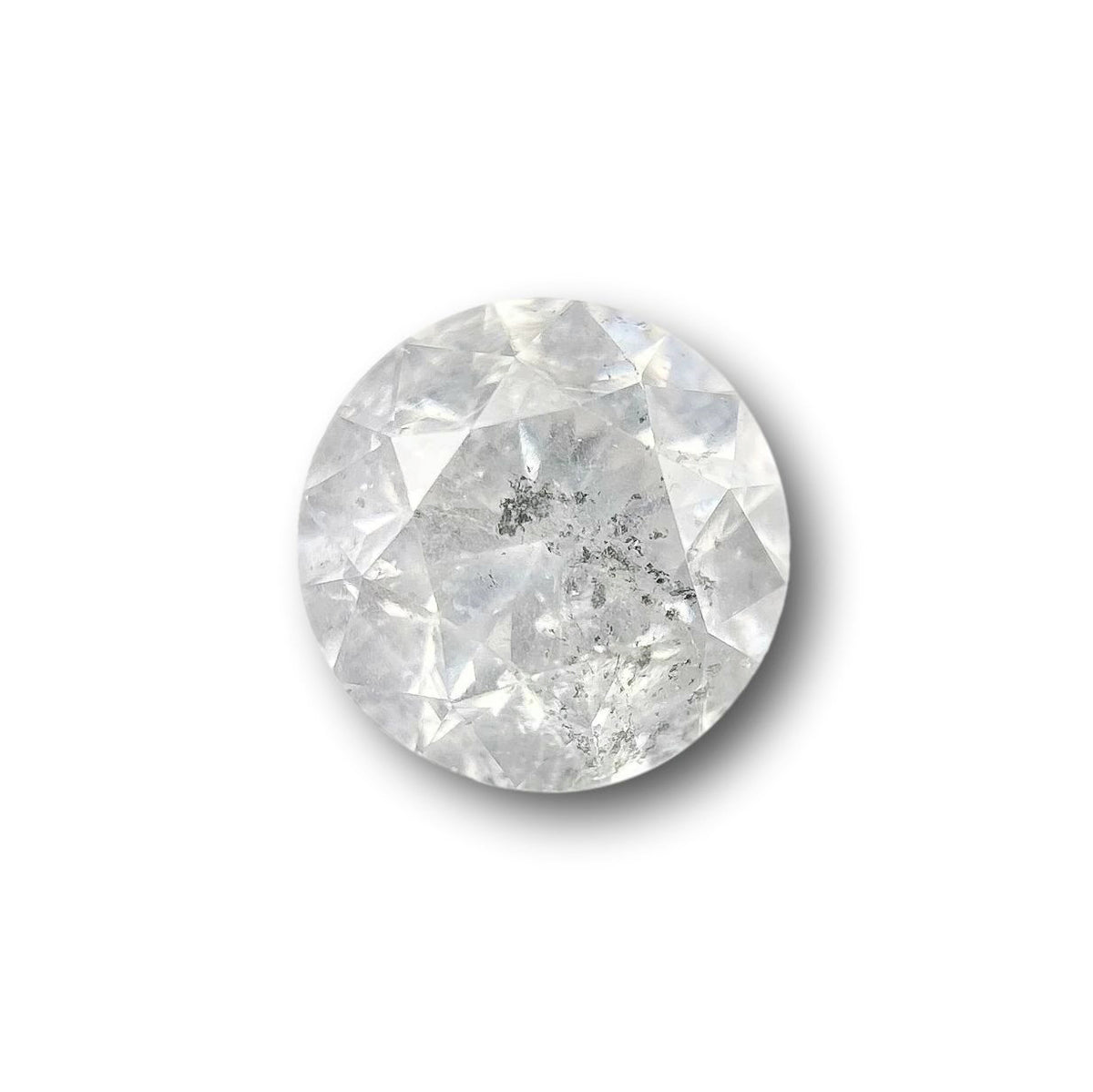 1.04ct | Salt & Pepper Round Shape Brilliant Cut Diamond