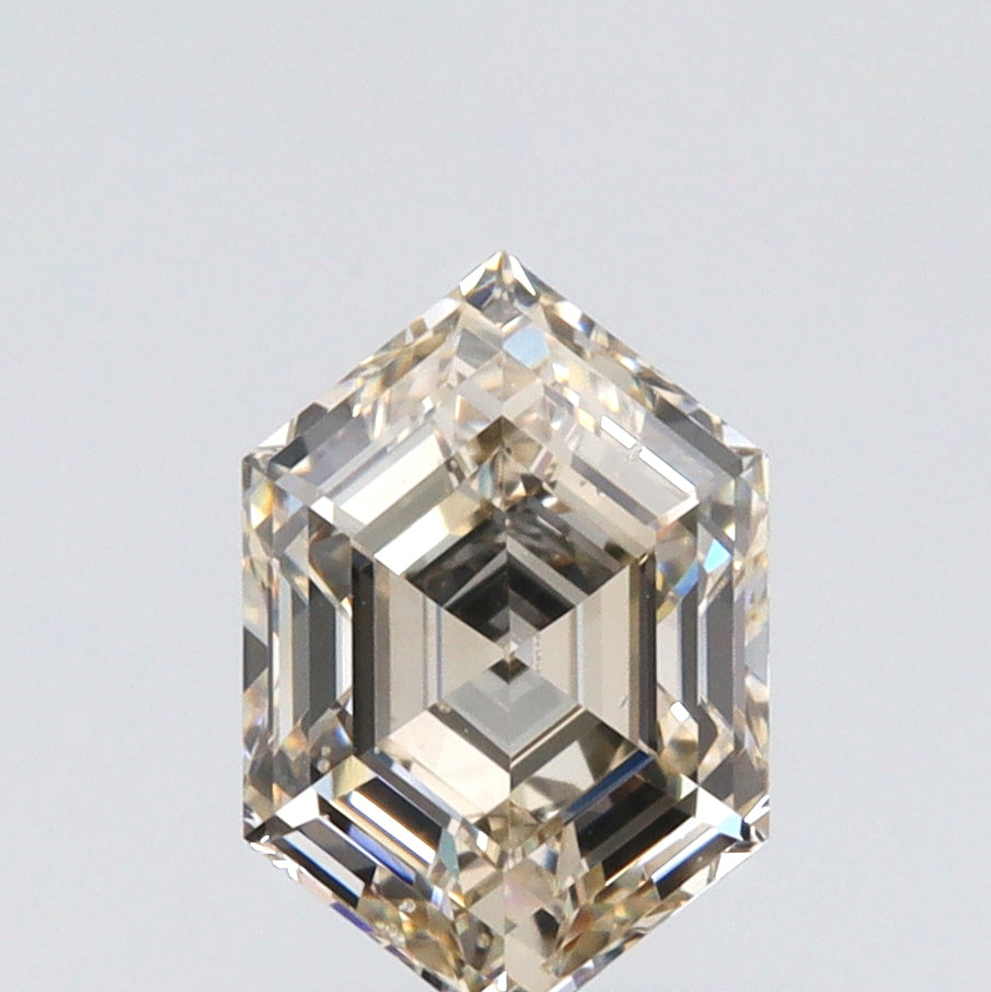 1.03ct | S-T/SI1 Hexagon Shape Step Cut Diamond (GIA) - Modern Rustic Diamond