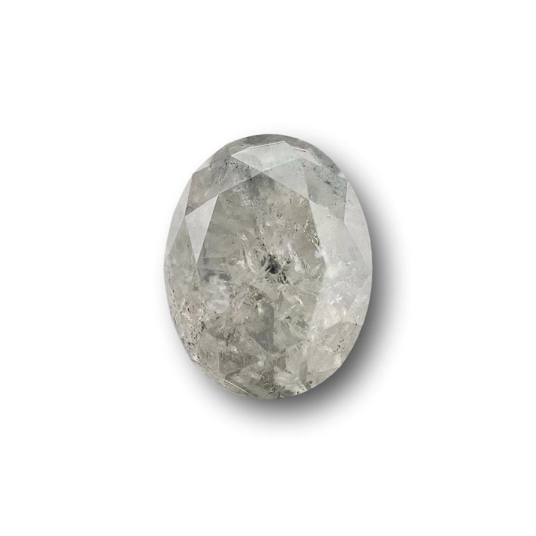 1.95ct | Salt & Pepper Oval Shape Brilliant Cut Diamond