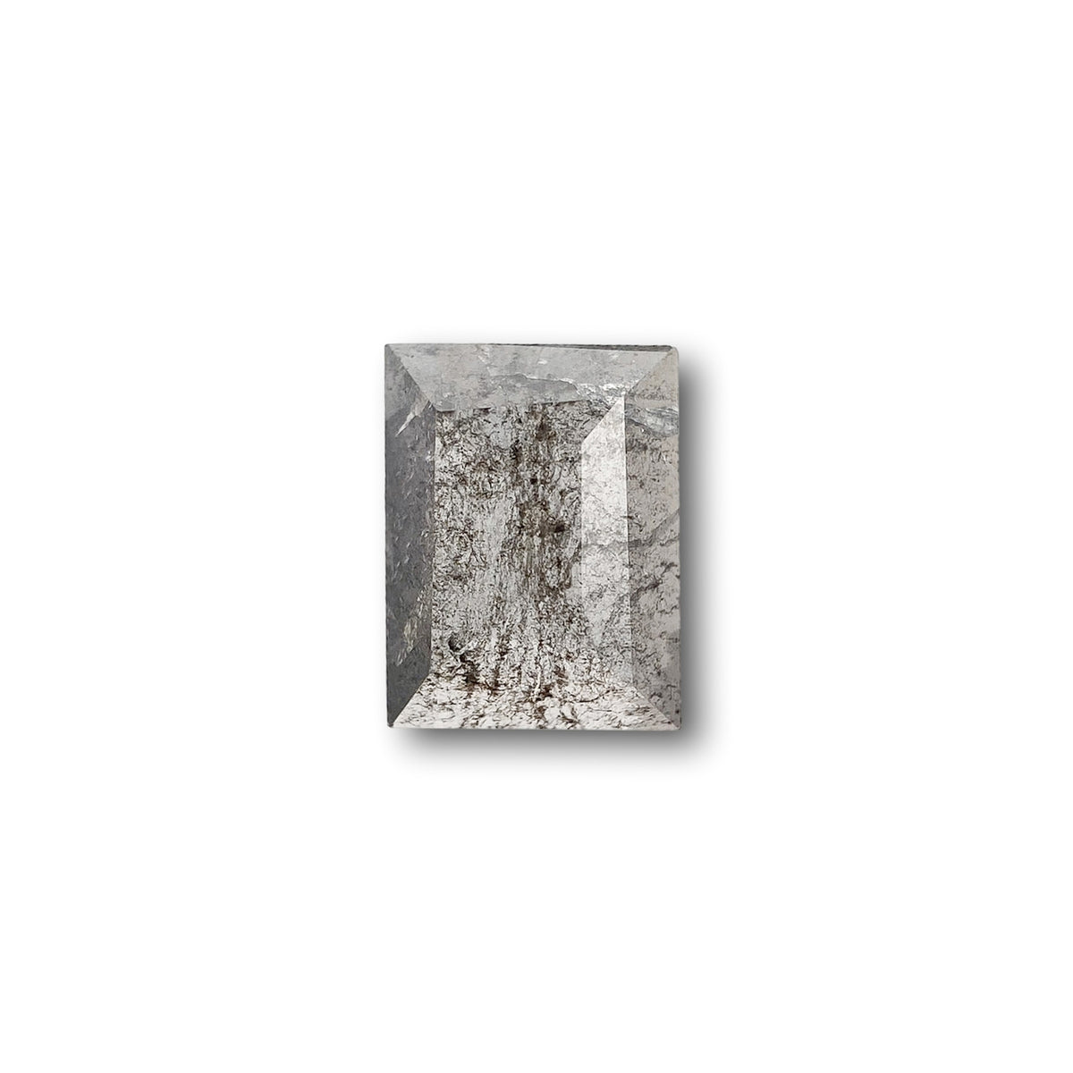 0.73ct | Salt & Pepper Baguette Shape Rose Cut Diamond