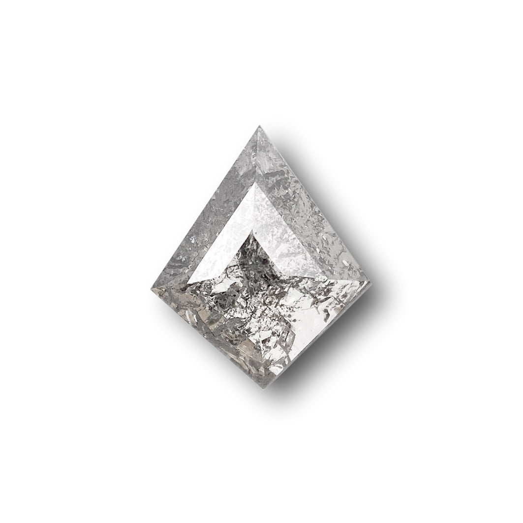 0.72ct | Salt & Pepper Kite Shape Rose Cut Diamond