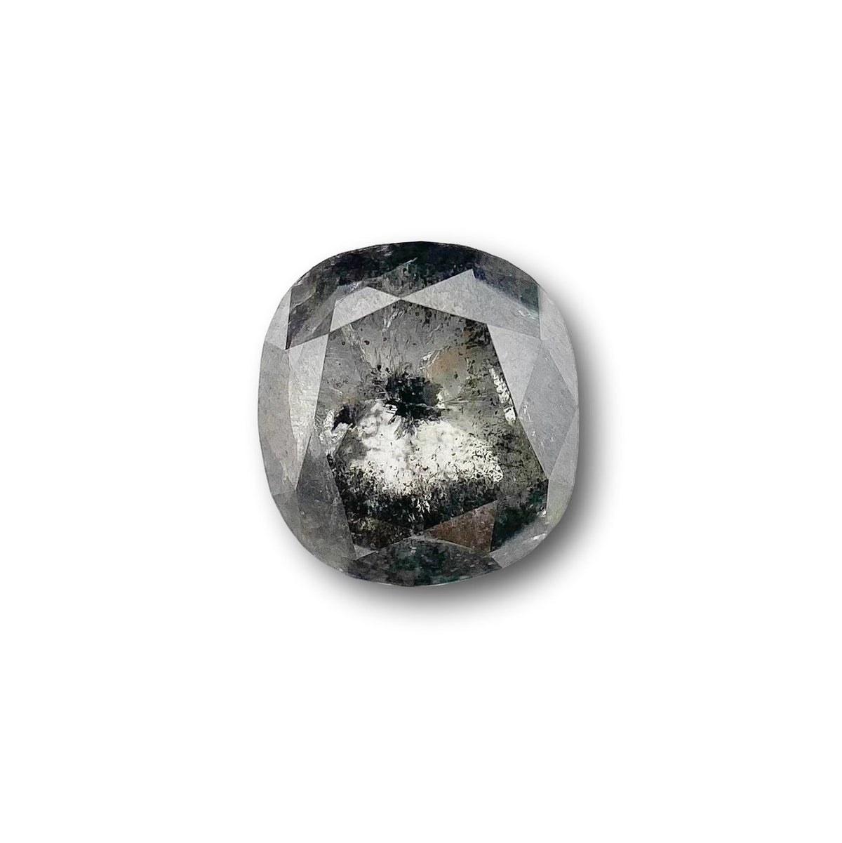 1.06ct | Salt & Pepper Cushion Shape Brilliant Cut Diamond