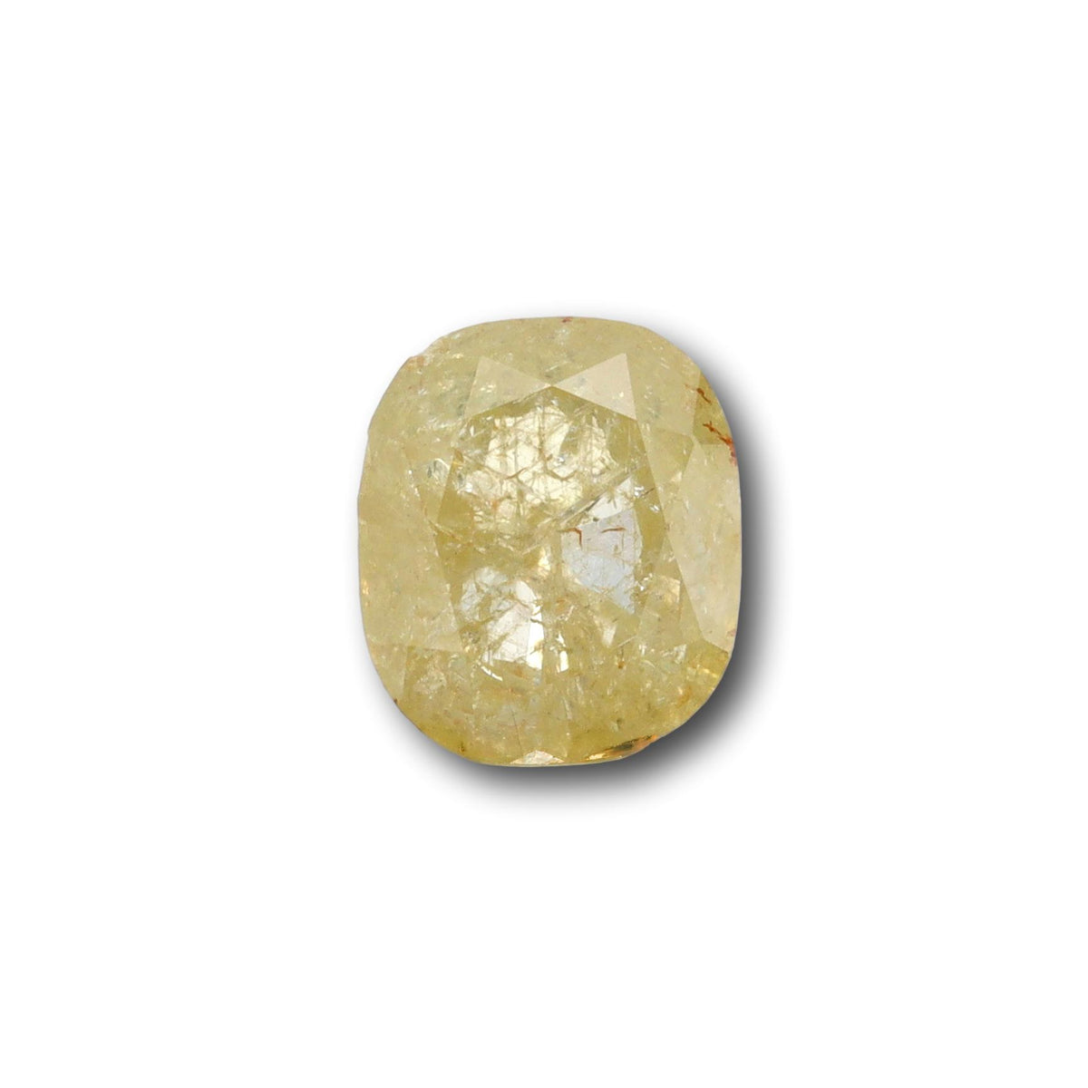 0.99ct | Rustic Whitish Yellow Cushion Shape Brilliant Cut Diamond
