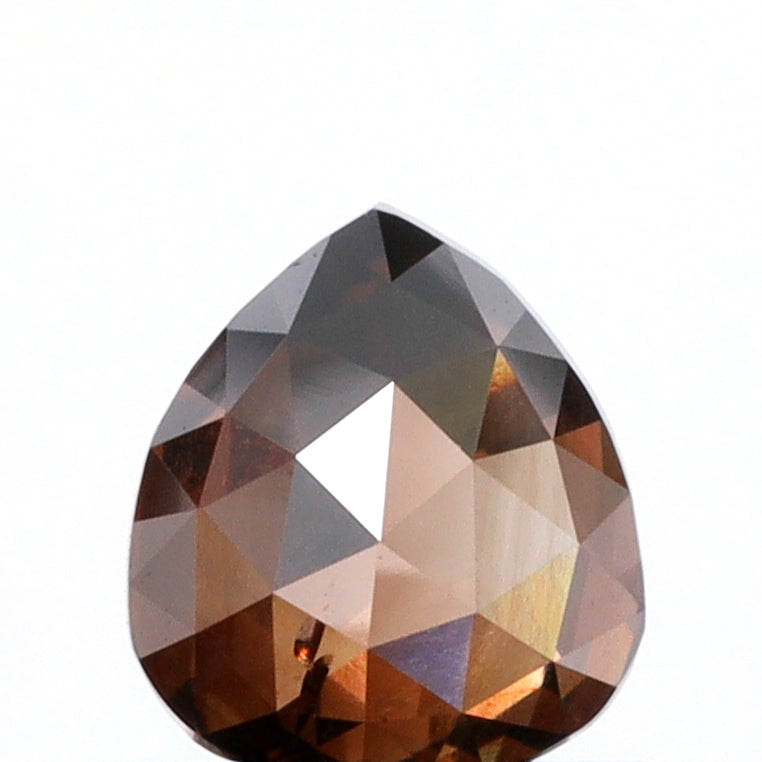 1.14ct | Cognac SI1 Pear Shape Rose Cut Diamond - Modern Rustic Diamond