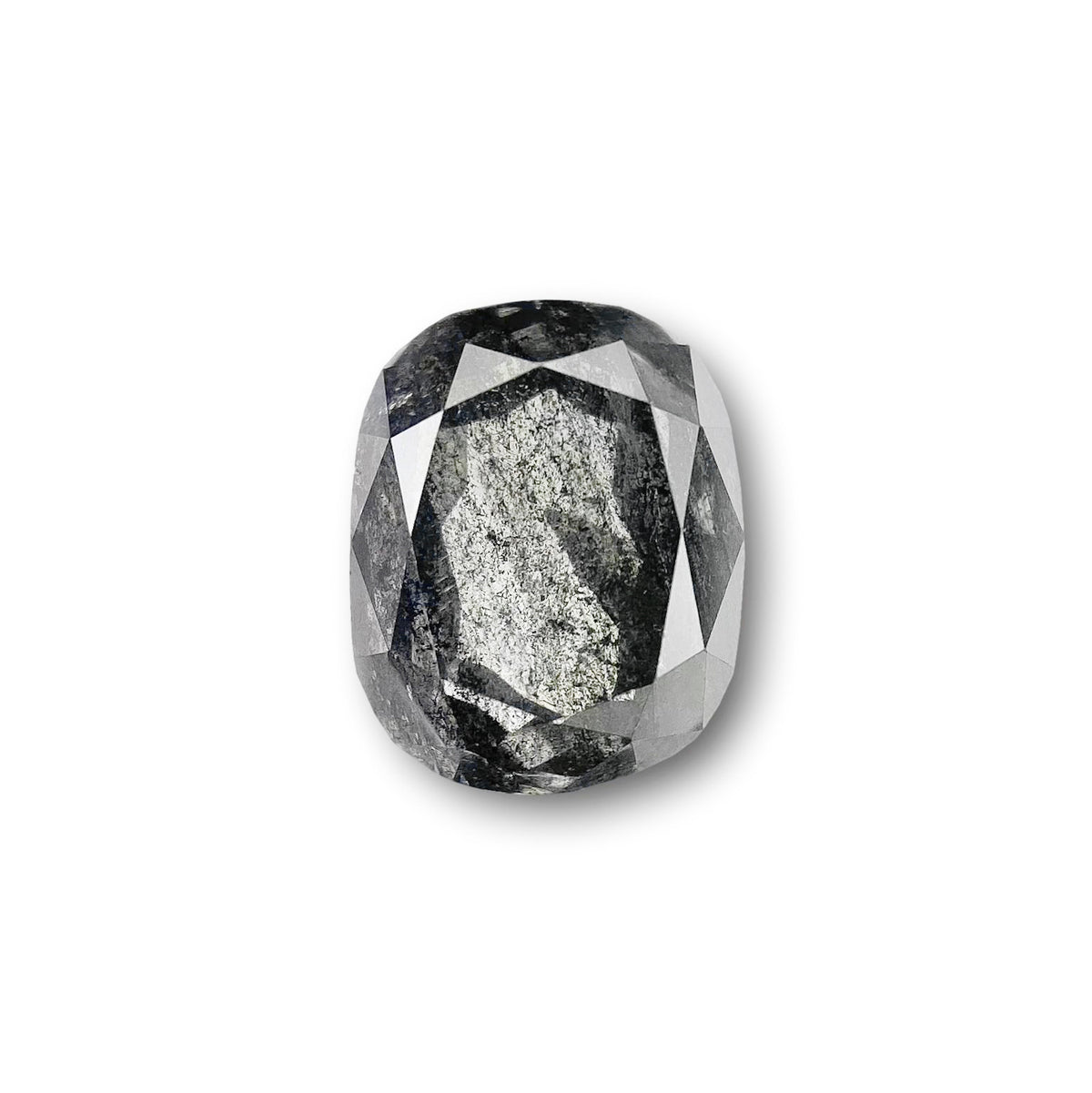 1.76ct | Salt & Pepper Cushion Shape Brilliant Cut Diamond