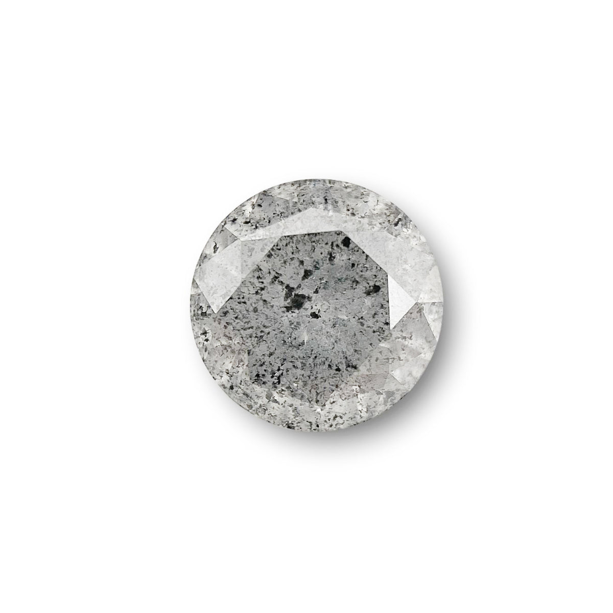 0.49ct | Salt & Pepper Round Shape Brilliant Cut Diamond