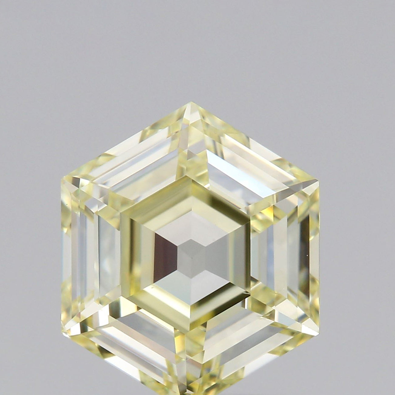 1.51ct | W-X/VS2 Hexagon Shape Step Cut Diamond (GIA) - Modern Rustic Diamond