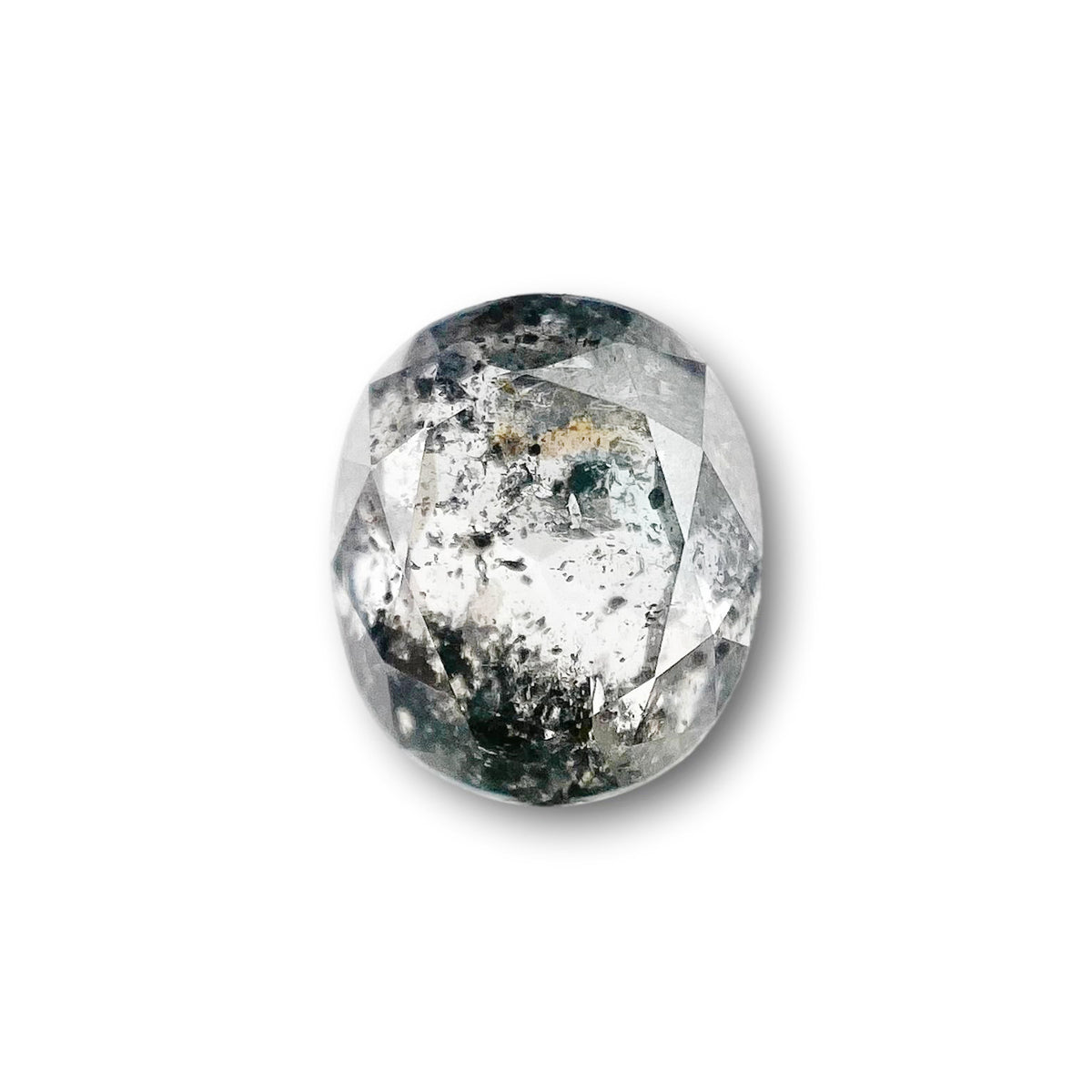 1.42ct | Salt & Pepper Oval Shape Brilliant Cut Diamond