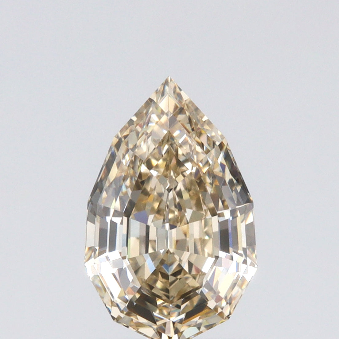 1.59ct | S-T/VS1 Pear Shape Lattice Cut Diamond (GIA) - Modern Rustic Diamond
