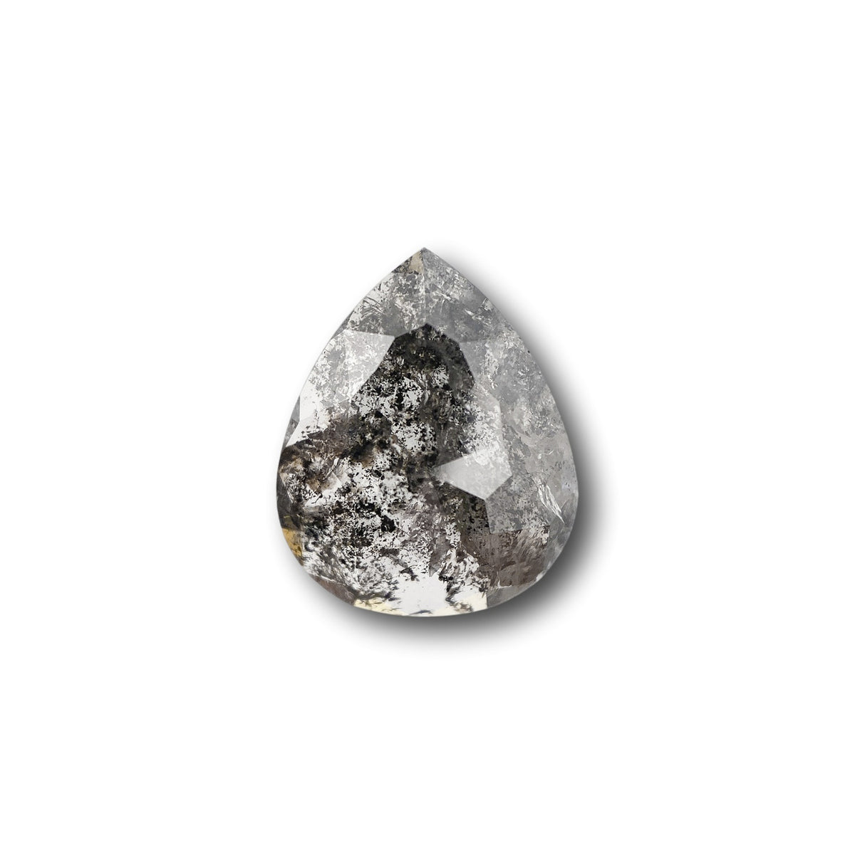 3.00ct | Rustic Pear Shape Rose Cut Diamond - Modern Rustic Diamond
