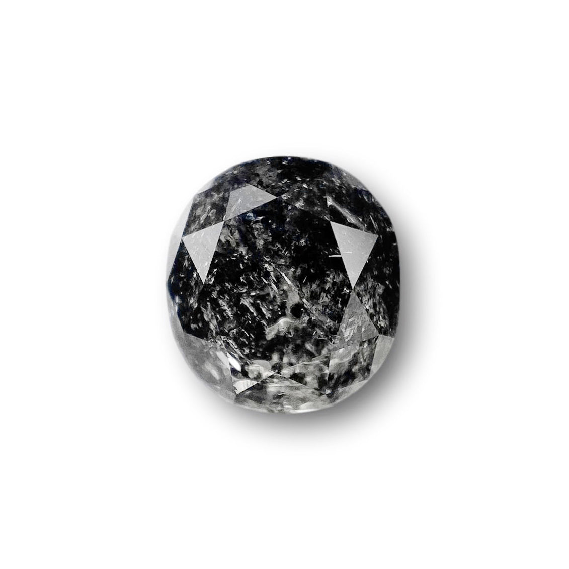 1.47ct | Salt & Pepper Oval Shape Brilliant Cut Diamond