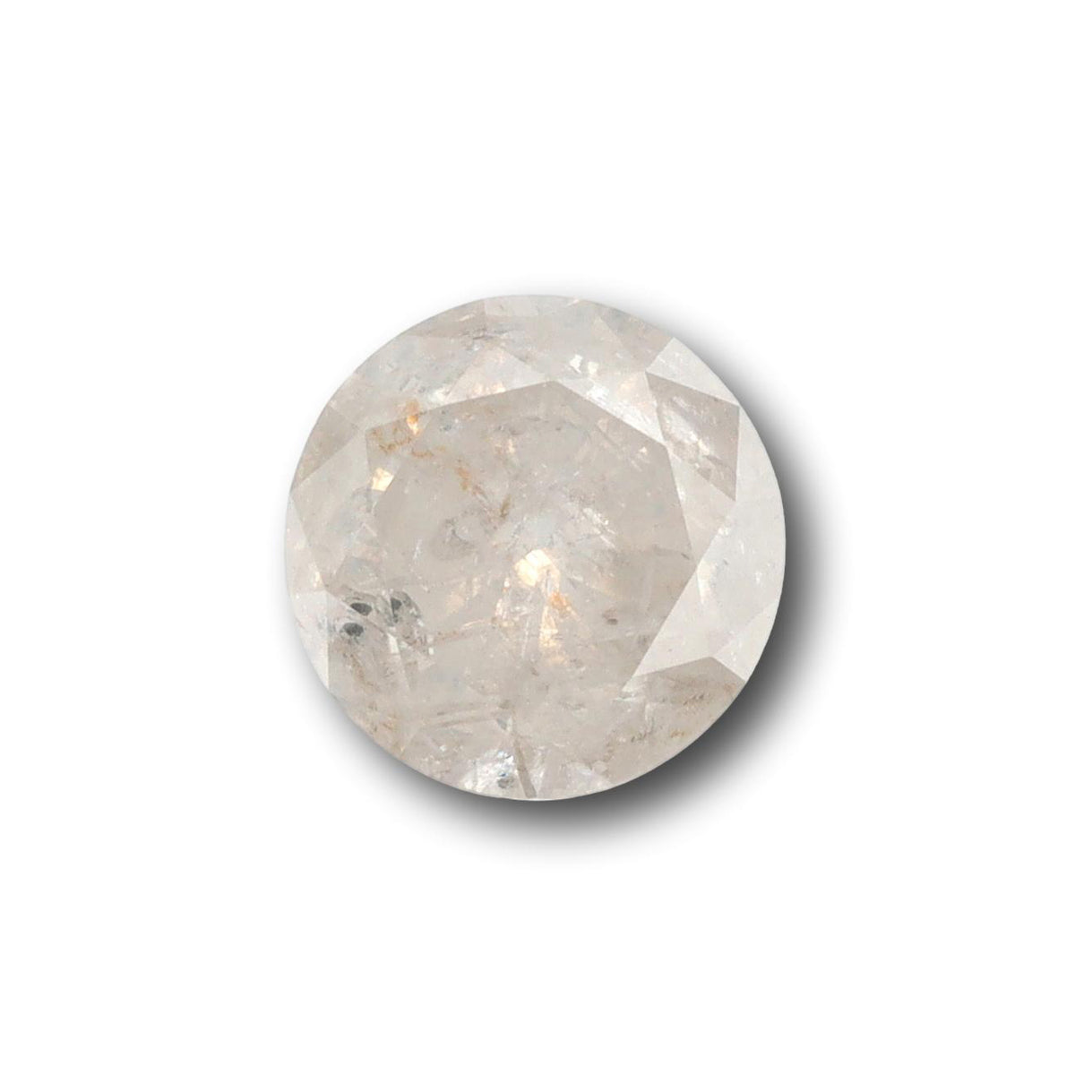 1.86ct | Rustic Whitish Salt & Pepper Round Shape Brilliant Cut Diamond