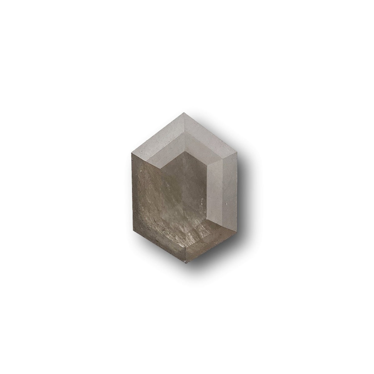 1.07ct | Salt & Pepper Hexagon Shape Rose Cut Diamond