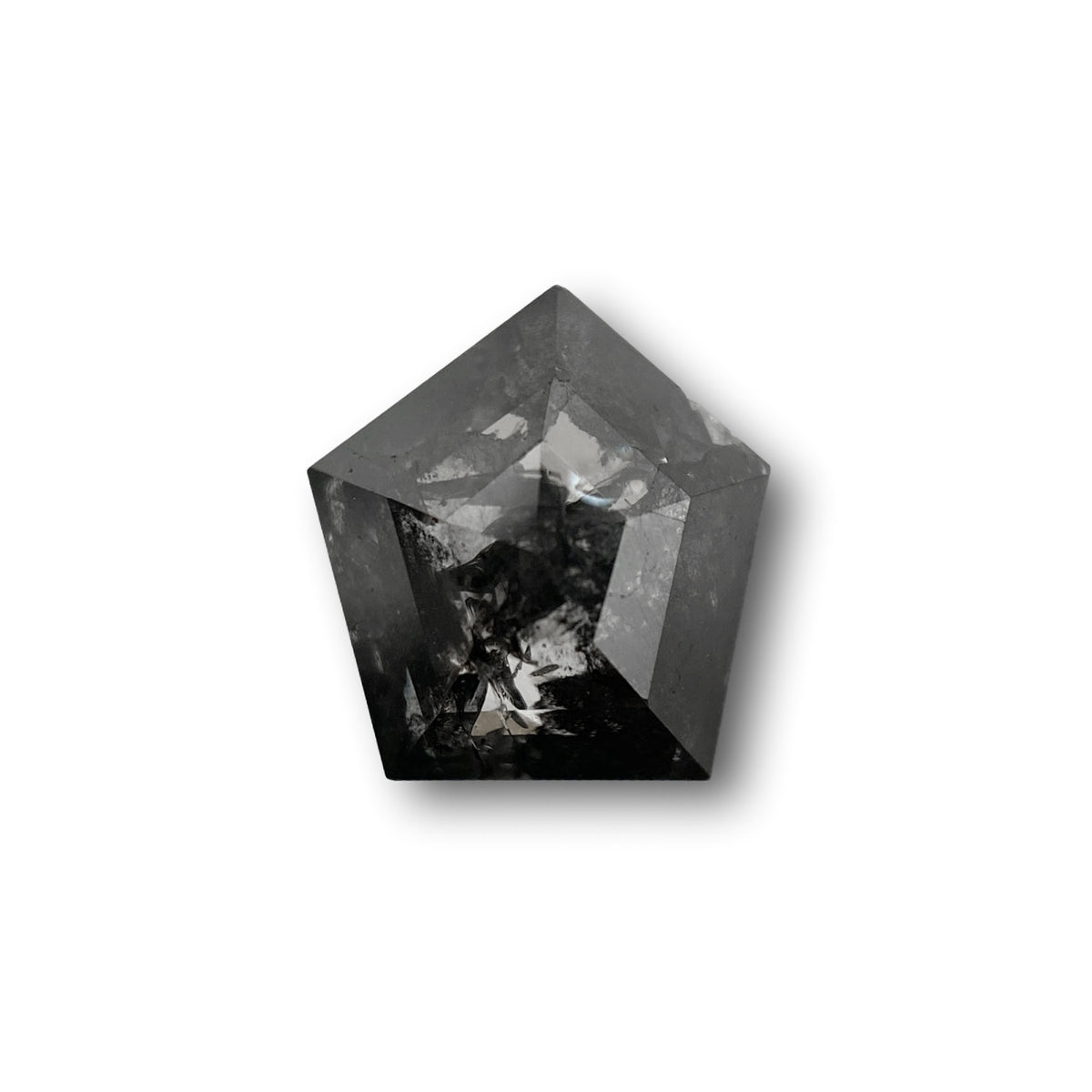 1.29ct | Salt & Pepper Shield Shape Rose Cut Diamond