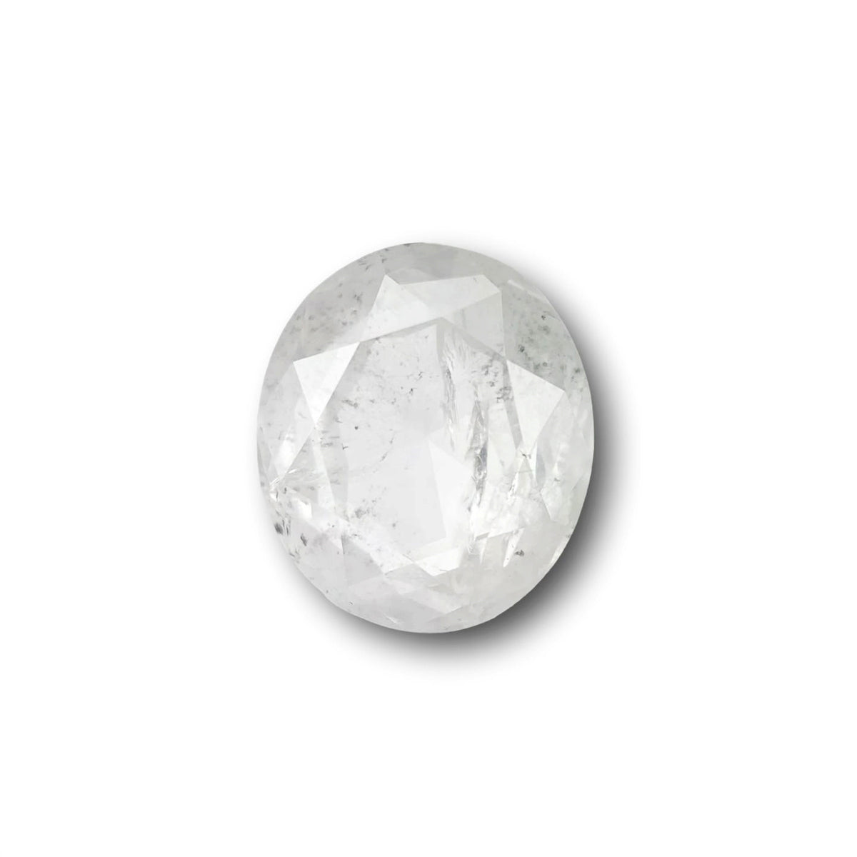 0.97ct | Salt & Pepper Oval Shape Brilliant Cut Diamond