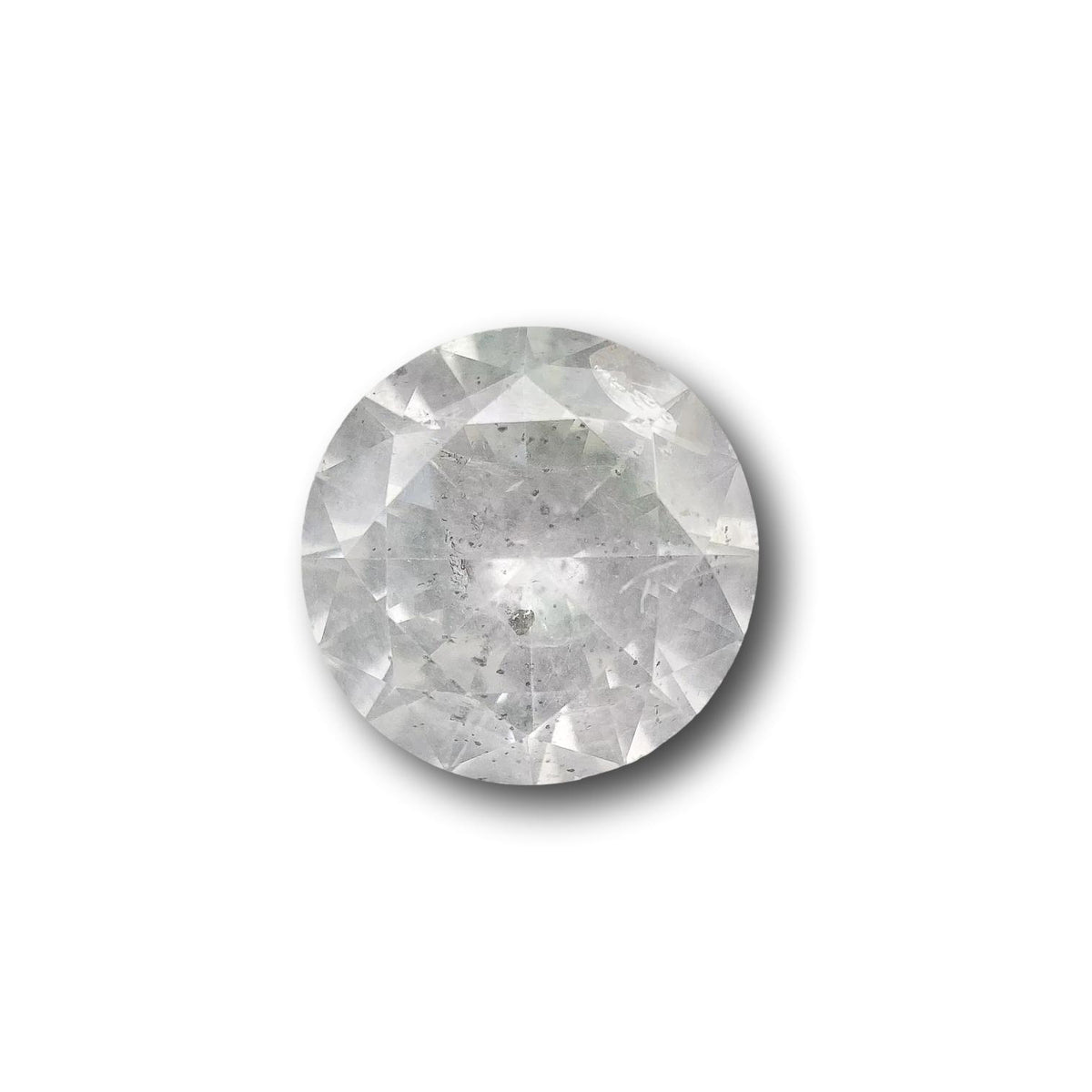 2.13ct | Salt & Pepper Round Shape Brilliant Cut Diamond