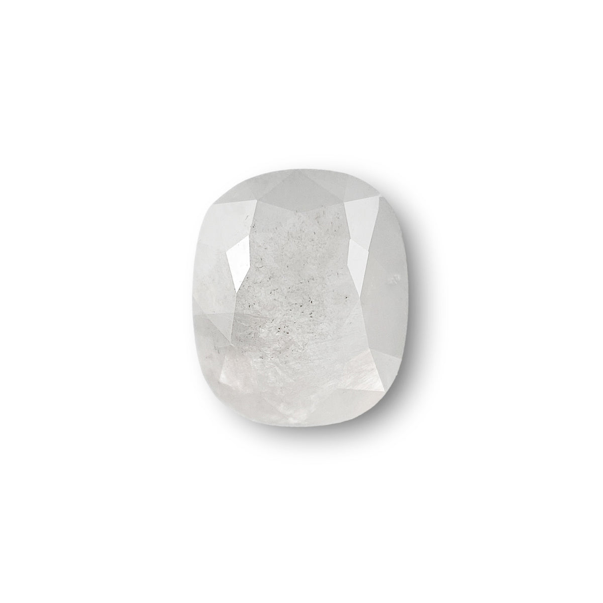 1.36ct | Salt & Pepper Cushion Shape Rose Cut Diamond