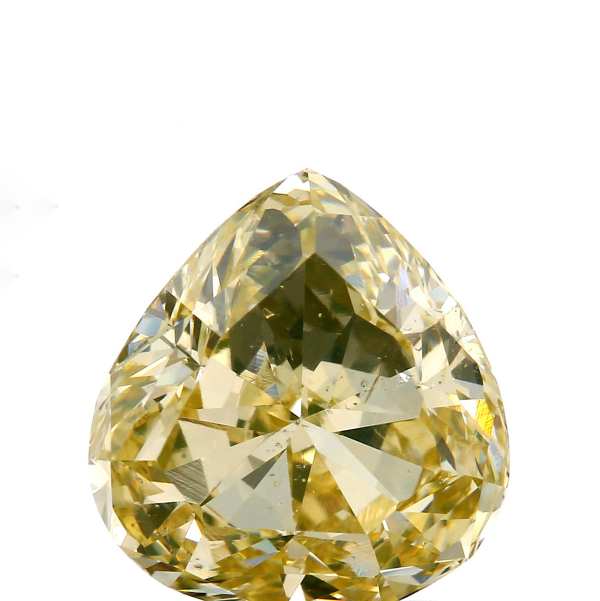 2.01ct | Yellow SI1 Pear Shape Brilliant Cut Diamond (IGI)