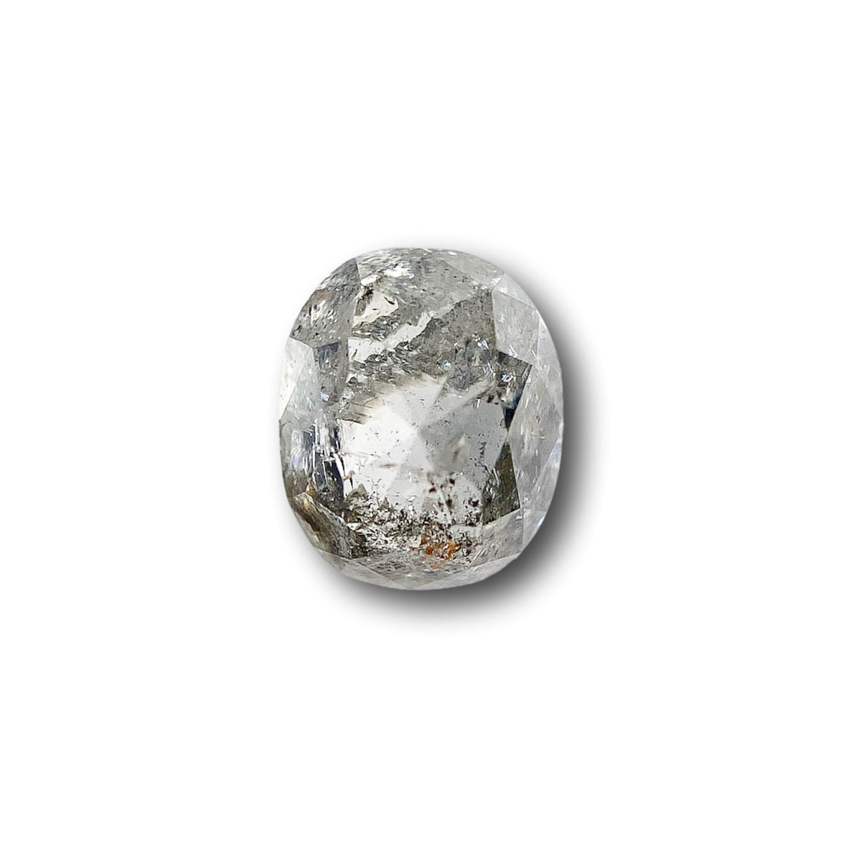 1.23ct | Salt & Pepper Oval Shape Rose Cut Diamond