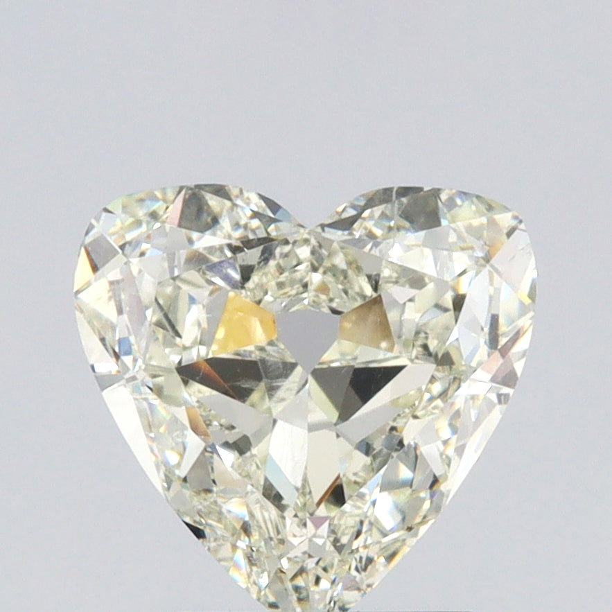 1.56ct | M/SI1 Heart Shape Old Mine Cut Diamond (GIA) - Modern Rustic Diamond