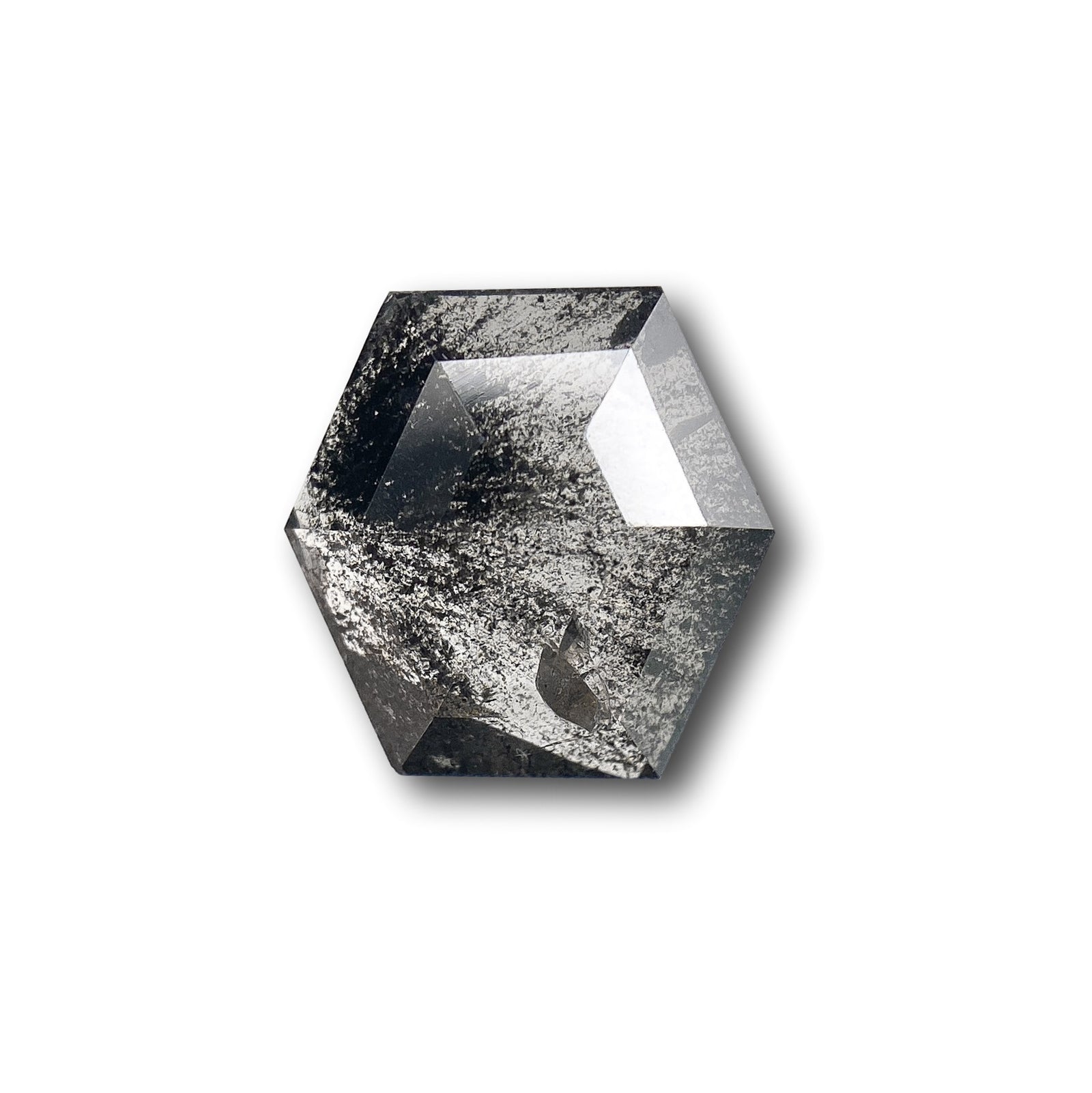 1.54ct | Rustic  Hexagon Shape Rose Cut Diamond - Modern Rustic Diamond