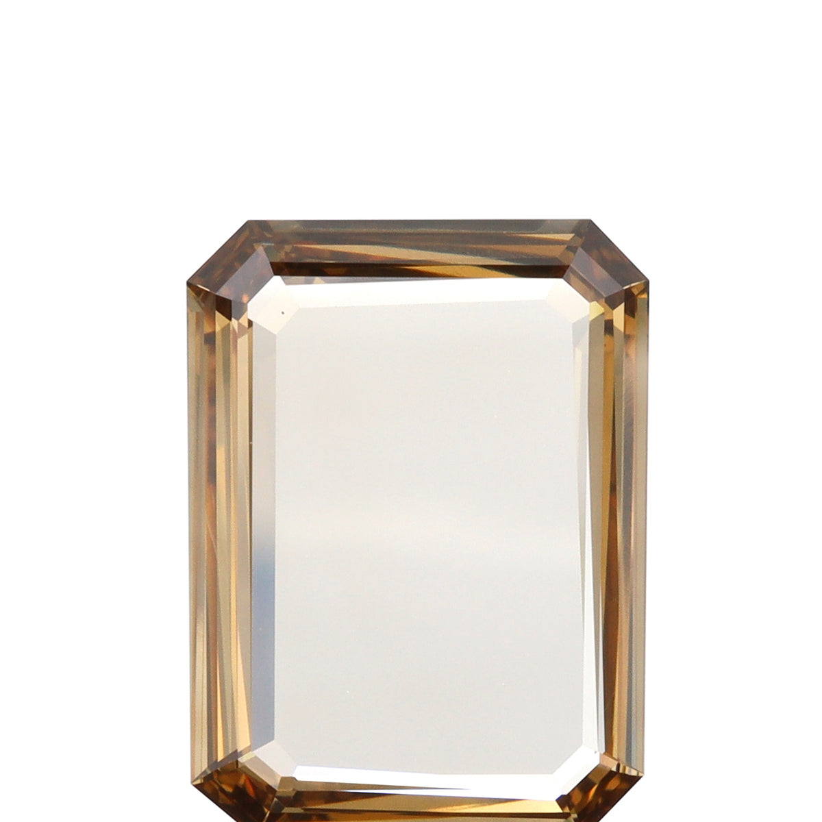 3.57ct | Champagne SI1 Emerald Shape Step Cut Diamond (GIA) - Modern Rustic Diamond
