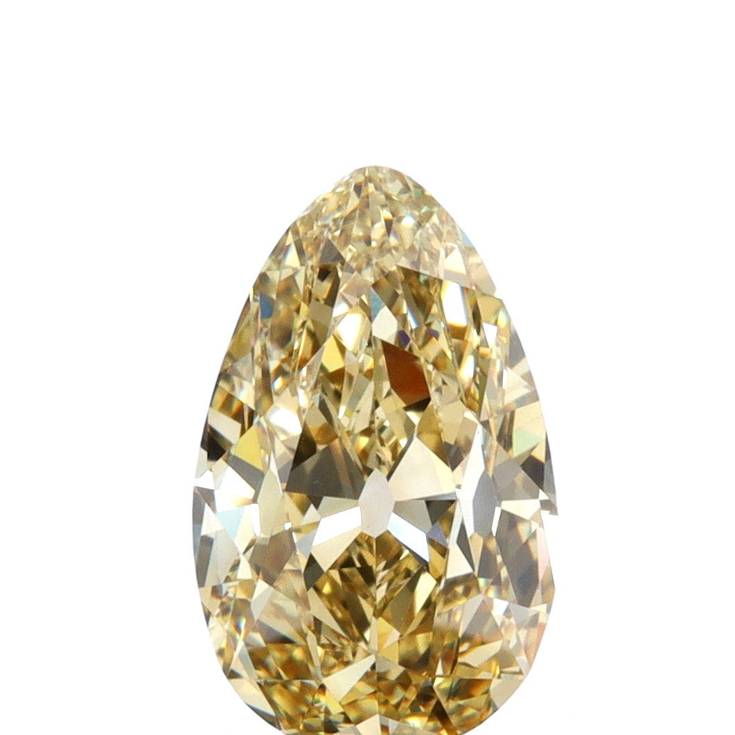 2.01ct | Fancy Brownish Yellow VS1 Pear Shape Old Mine Cut Diamond (GIA)