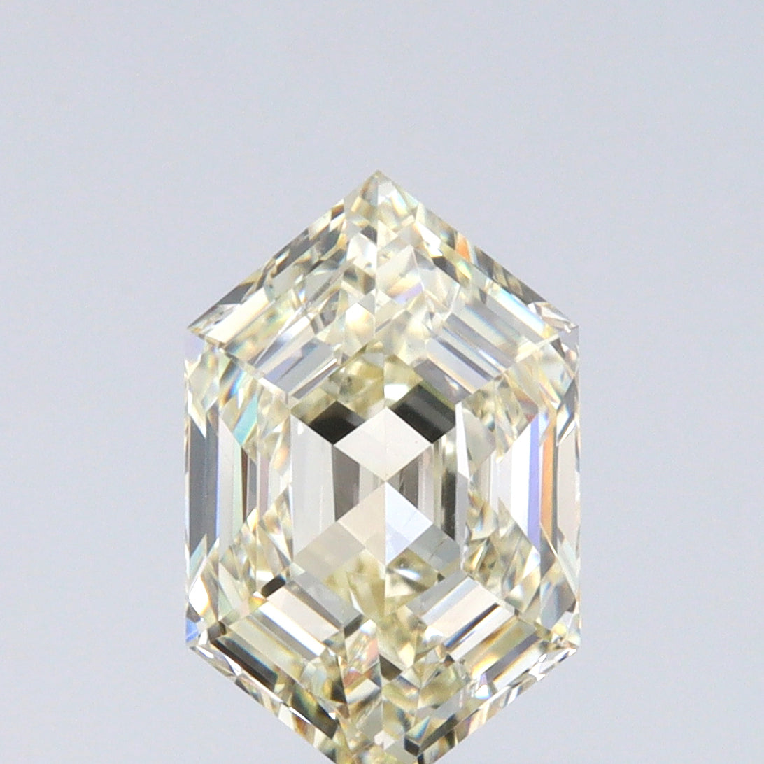 1.00ct | U-V/SI2 Hexagon Shape Step Cut Diamond (GIA) - Modern Rustic Diamond