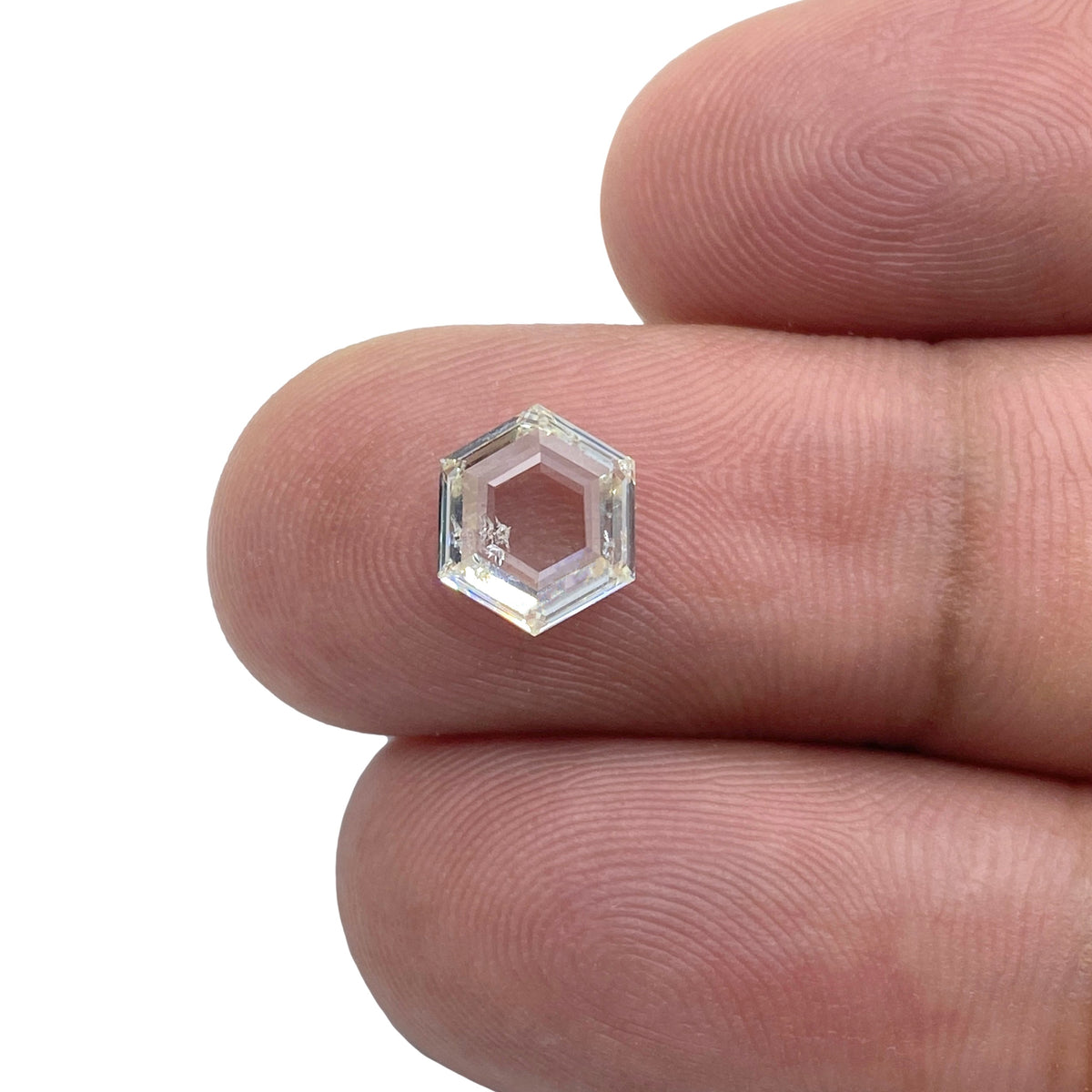 1.25ct | H-I/SI Hexagon Shape Step Cut Diamond - Modern Rustic Diamond