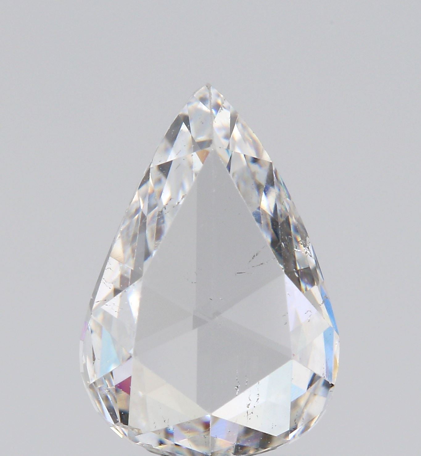 2.00ct | F/SI1 Pear Shape Rose Cut Diamond (IGI) - Modern Rustic Diamond
