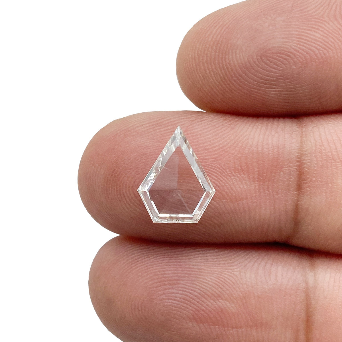 2.00ct | J/SI2 Shield Shape Rose Cut Diamond (GIA) - Modern Rustic Diamond