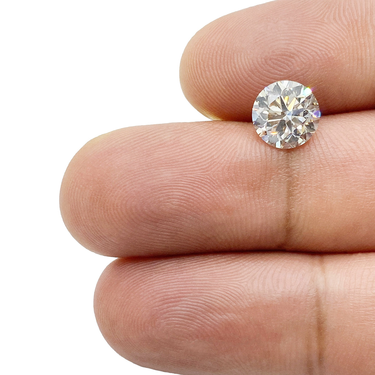 2.01ct | Light Brown VS Round Shape Brilliant Cut Diamond - Modern Rustic Diamond