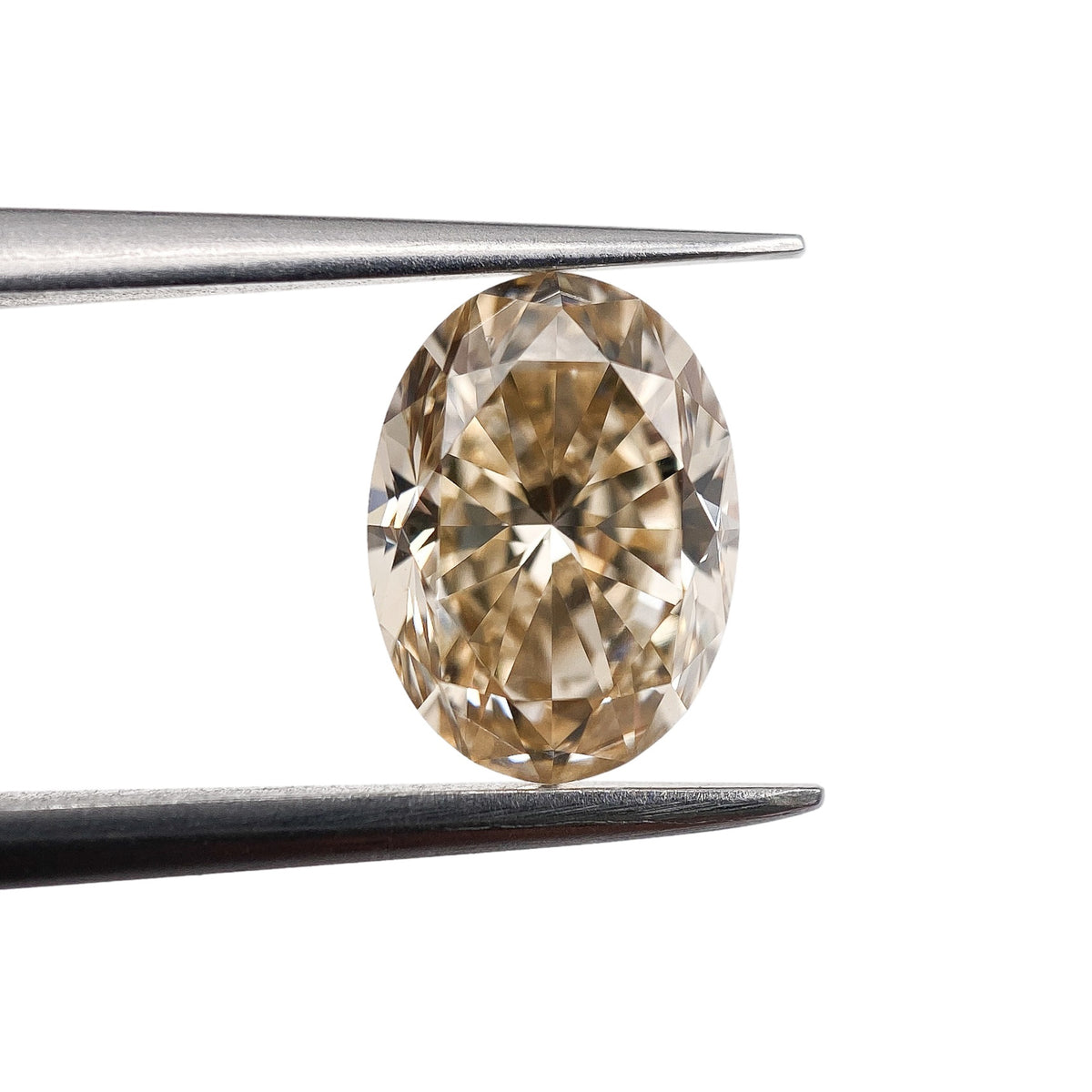 2.00ct | Champagne VS Oval Shape Brilliant Cut Diamond - Modern Rustic Diamond