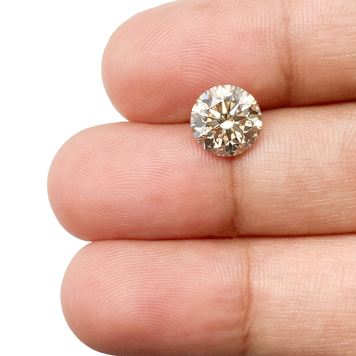 2.00ct | U-V/I1 Round Shape Brilliant Cut Diamond (GIA) - Modern Rustic Diamond