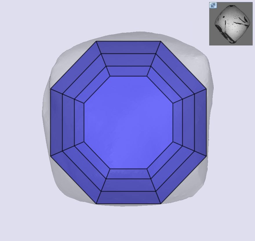 2.01ct | Champagne VS Octagonal Shape Step Cut Diamond - Modern Rustic Diamond