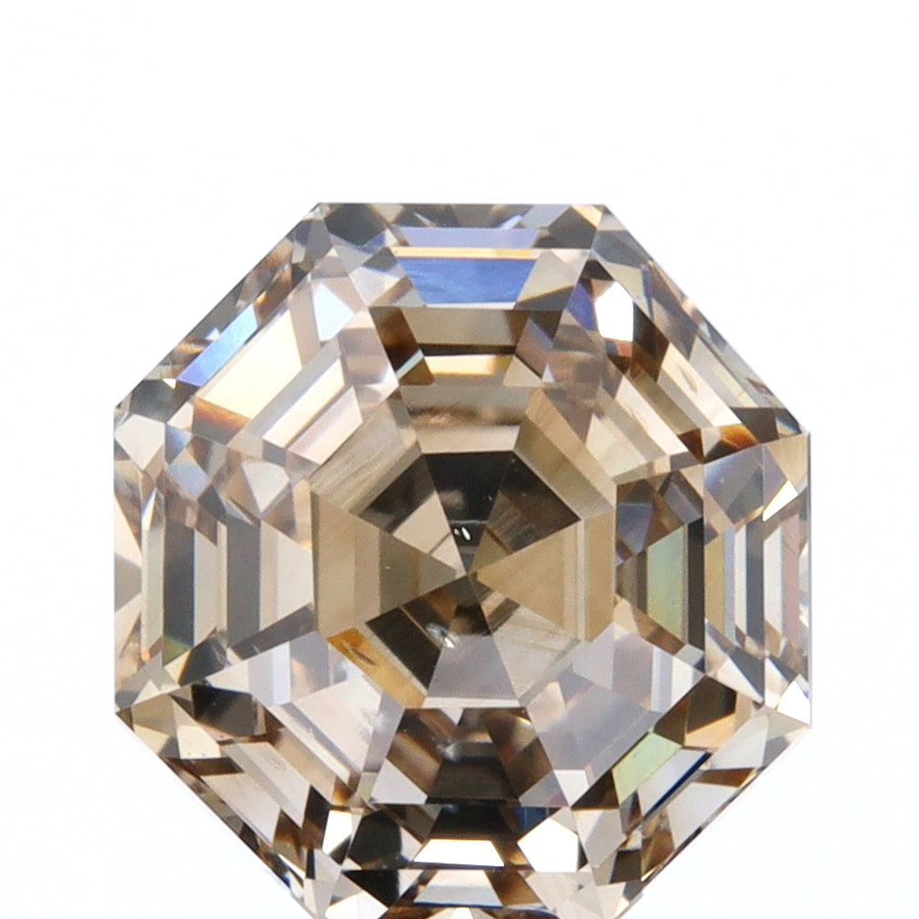 2.01ct | Champagne VS Octagonal Shape Step Cut Diamond - Modern Rustic Diamond