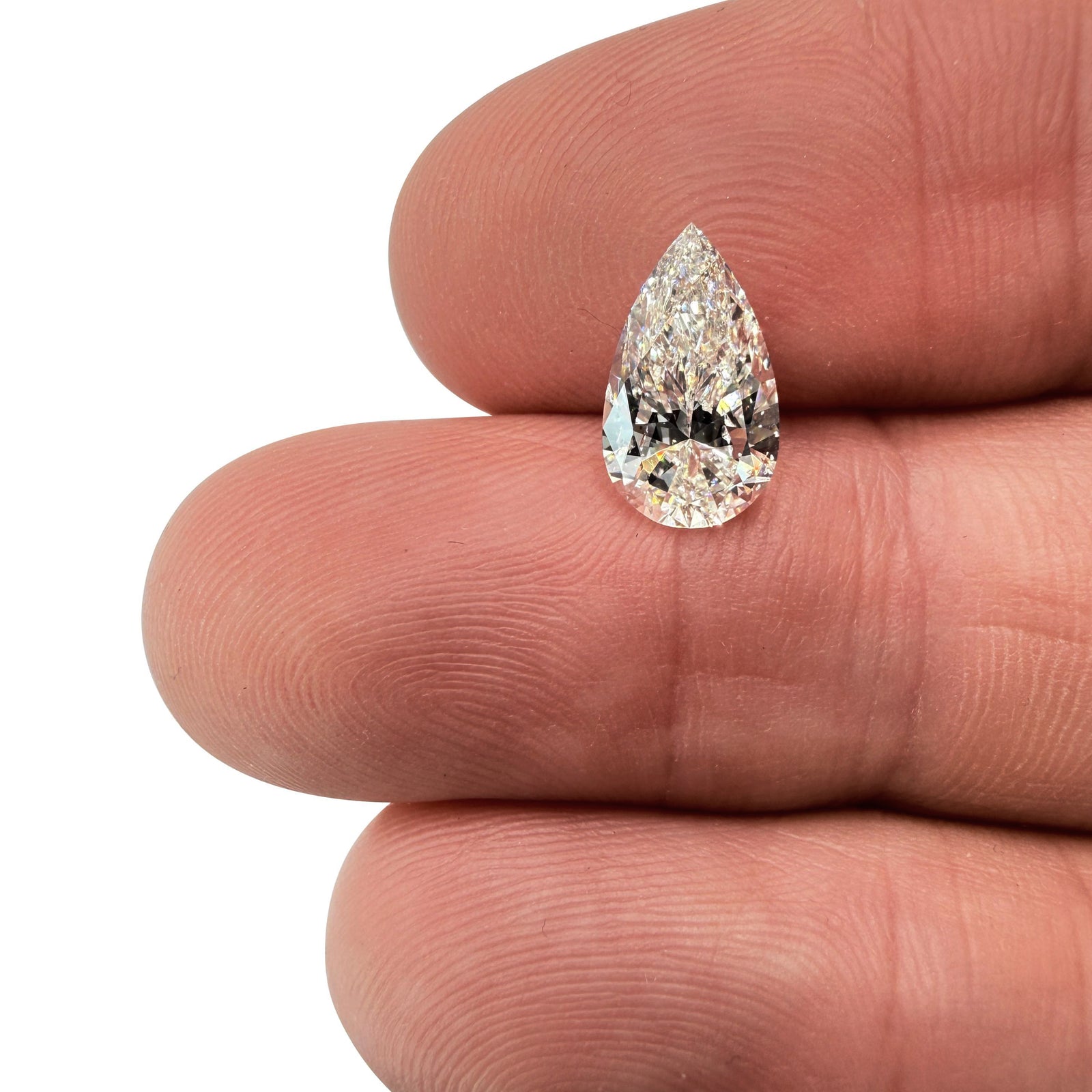 2.01ct | E/SI2 Pear Shape Brilliant Cut Diamond (GIA) - Modern Rustic Diamond